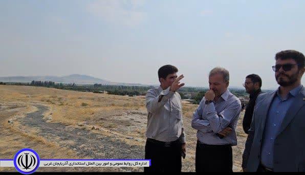 بازدید جعفری سرپرست فرمانداری شهرستان نقده از تپه باستانی حسنلو