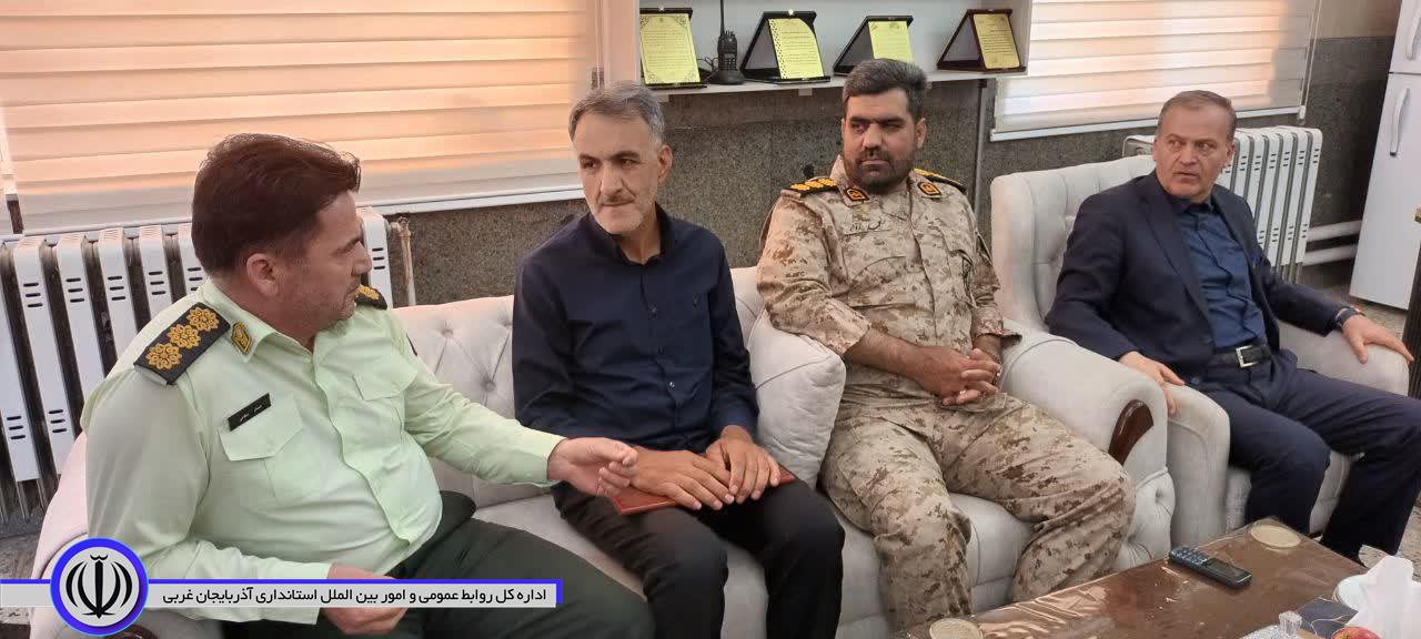 دیدار سرپرست فرمانداری شهرستان نقده با فرمانده انتظامی نقده