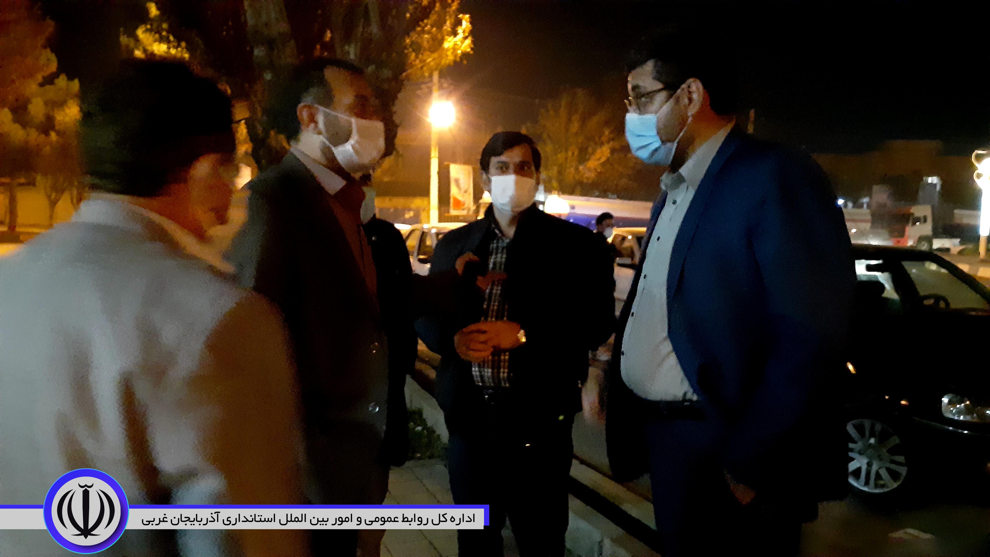 بازدید فرماندار شهرستان نقده از نحوه رعایت پروتکل های بهداشتی در سطح شهر