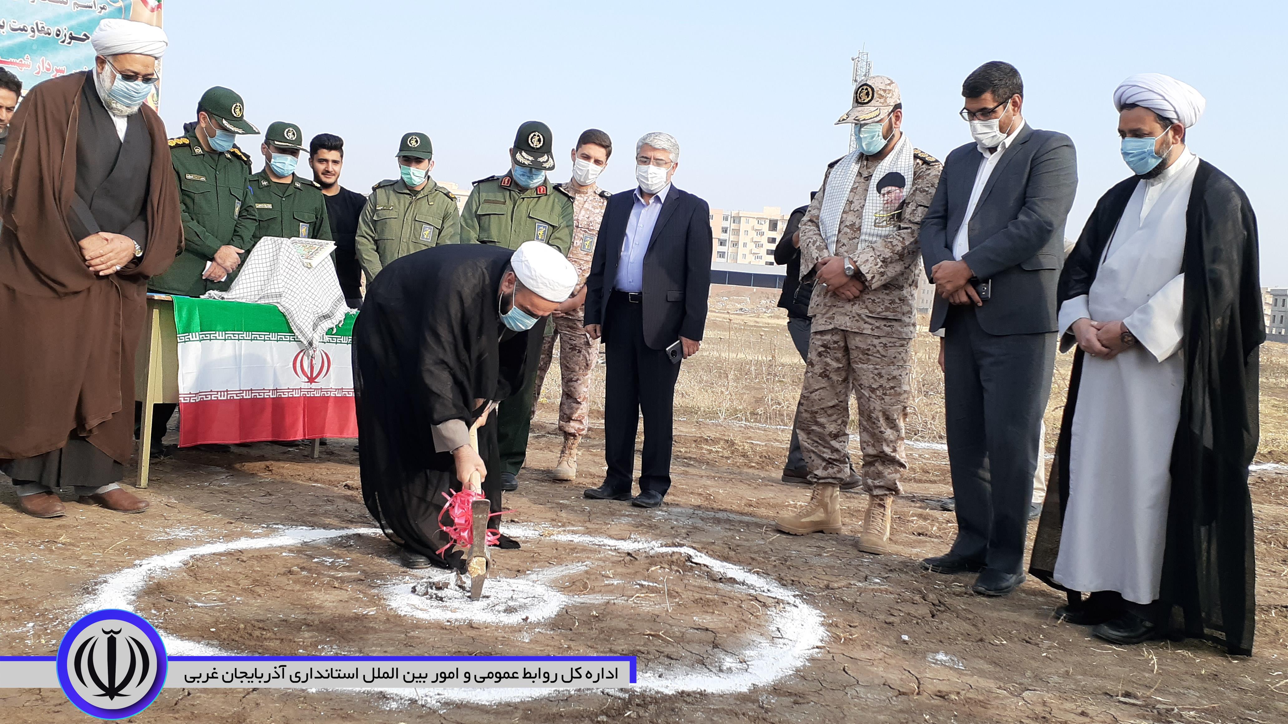 کلنگ زنی احداث ساختمان حوزه شهری امام سجاد(ع) با حضور منوچهر شاکر فرماندار شهرستان