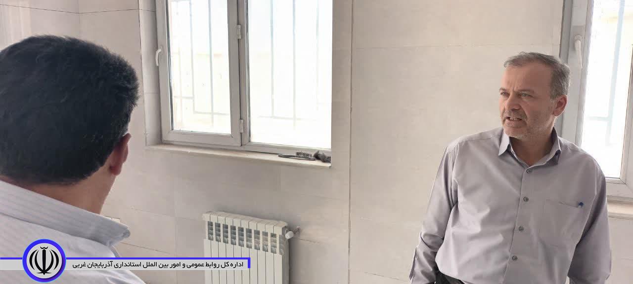 بازدید جعفری سرپرست فرمانداری شهرستان نقده از مرکز بهداشت در حال احداث روستای سارال