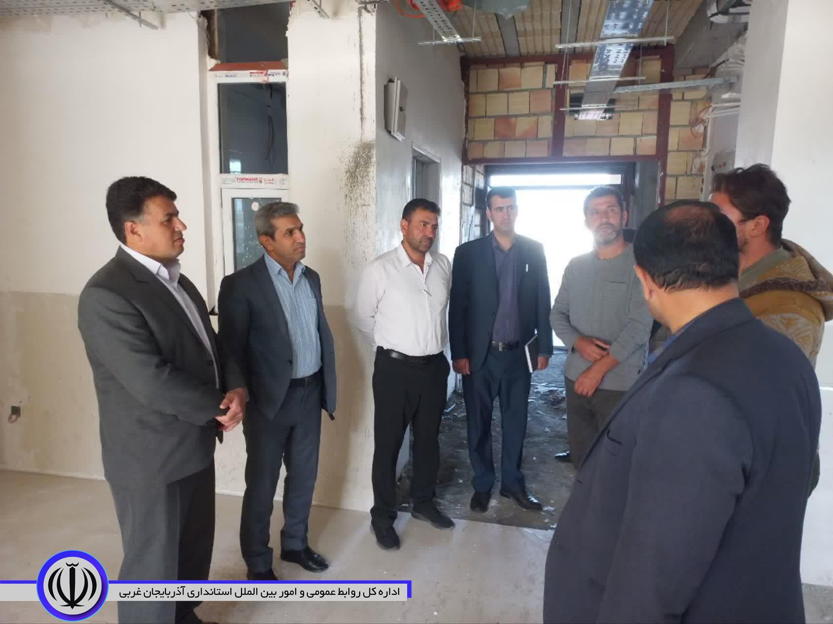 بازدید معاون فرماندار نقده از پروژه احداث مرکز جامع سلامت روستای چیانه