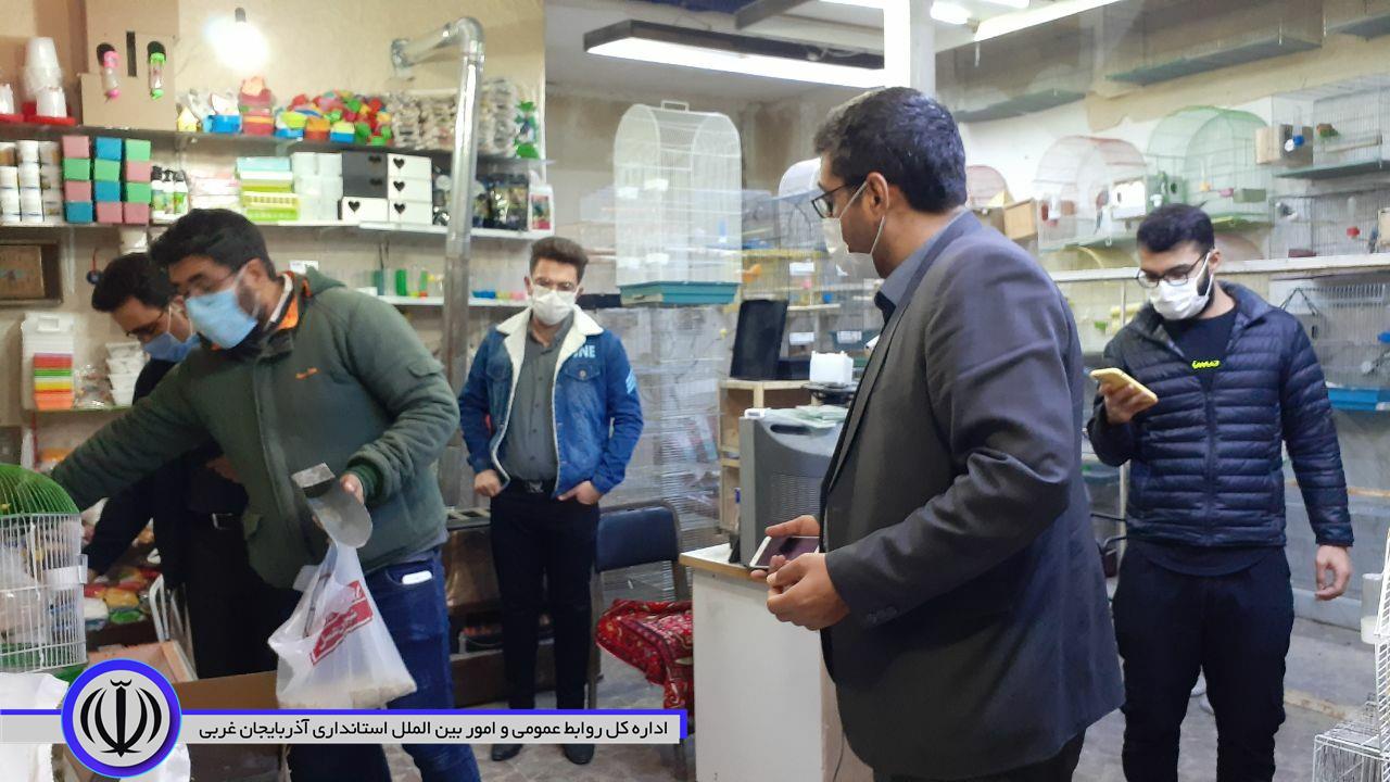 بازدید فرماندار شهرستان نقده از نحوه رعایت پروتکلهای بهداشتی در اصناف مختلف