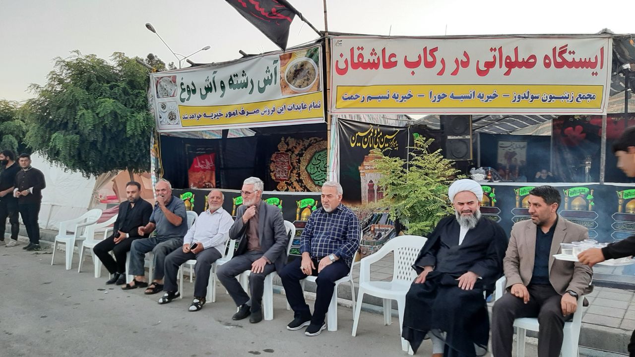 بازدید فرماندار نقده از موکب ها و ایستگاههای صلواتی زوار اربعین در شهرستان