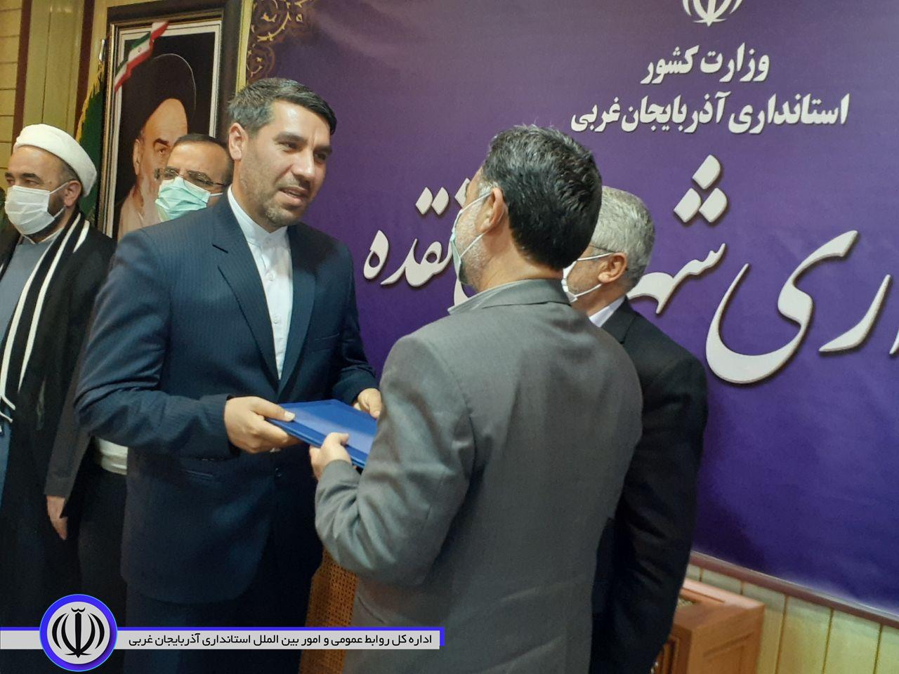 مراسم تکریم و معارفه فرماندار شهرستان نقده برگزار شد