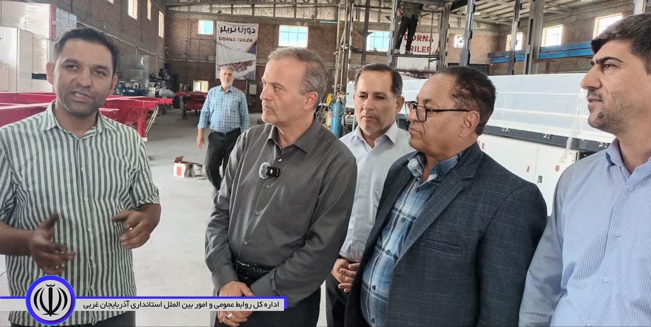 بازدید میدانی سرپرست فرمانداری نقده از شهرک صنعتی شهید بروجردی خلیفه لو