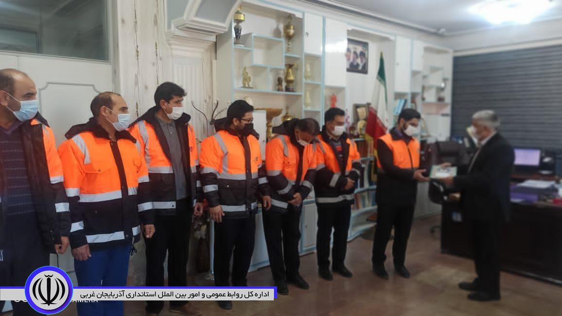 ️دیدار منوچهر شاکر فرماندار شهرستان با رئیس و کارکنان اداره راهداری و حمل و نقل جاده ای