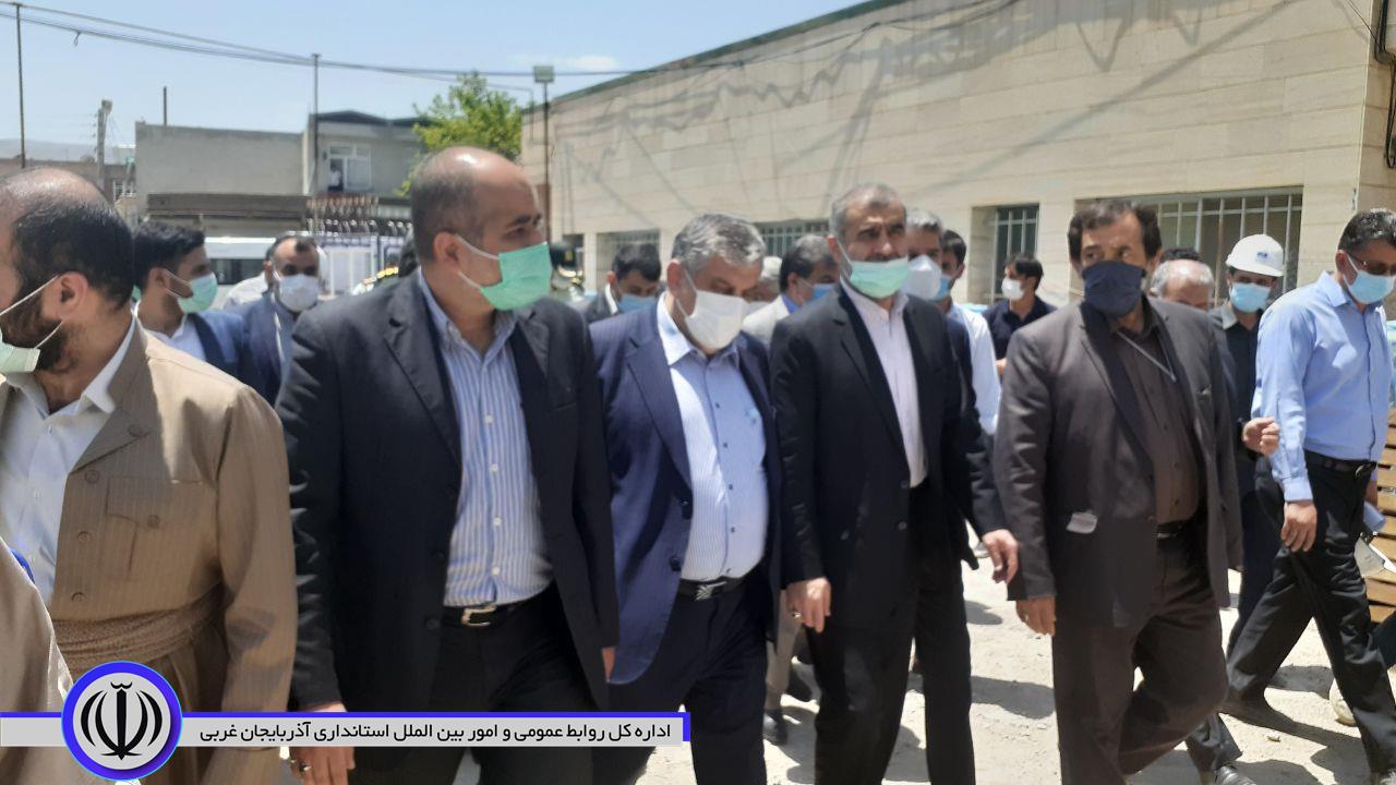 بازدید نایب رییس مجلس شورای اسلامی و استاندار آذربایجان غربی از روند اجرایی طرح توسعه بیمارستان امام(ره)