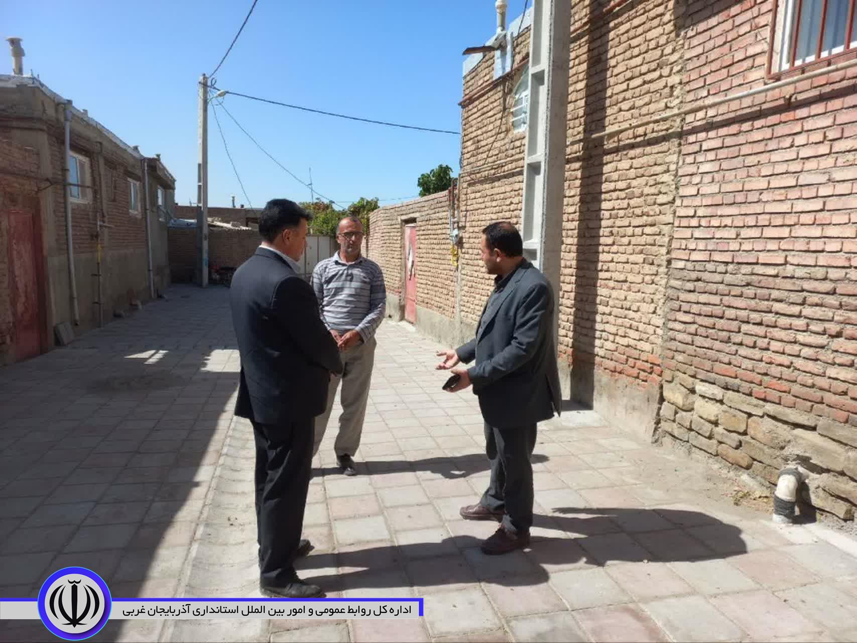 بازدید معاون فرماندار و بخشدار مرکزی از پروژههای عمرانی روستاهای بخش مرکزی نقده