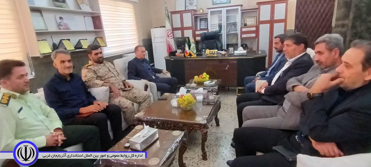 دیدار سرپرست فرمانداری شهرستان نقده با فرمانده انتظامی نقده