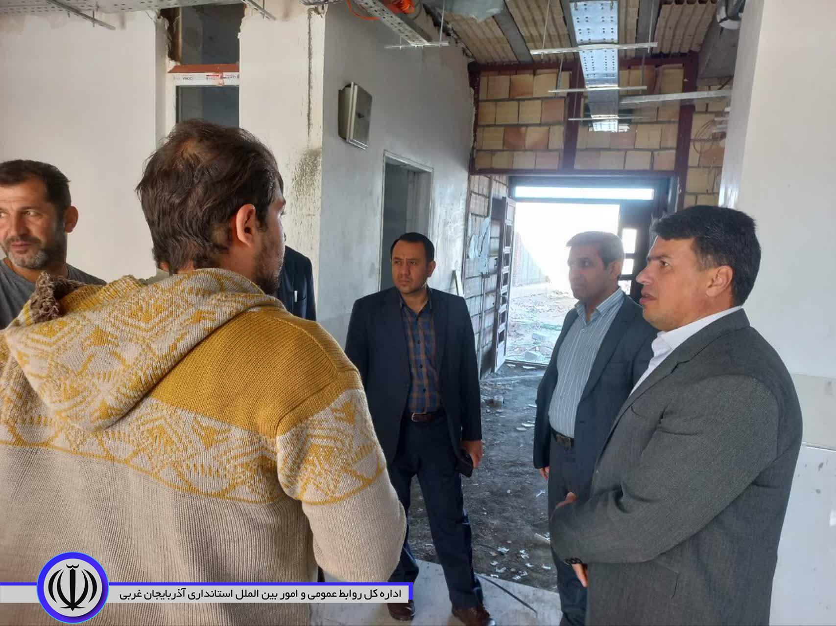 بازدید معاون فرماندار نقده از پروژه احداث مرکز جامع سلامت روستای چیانه