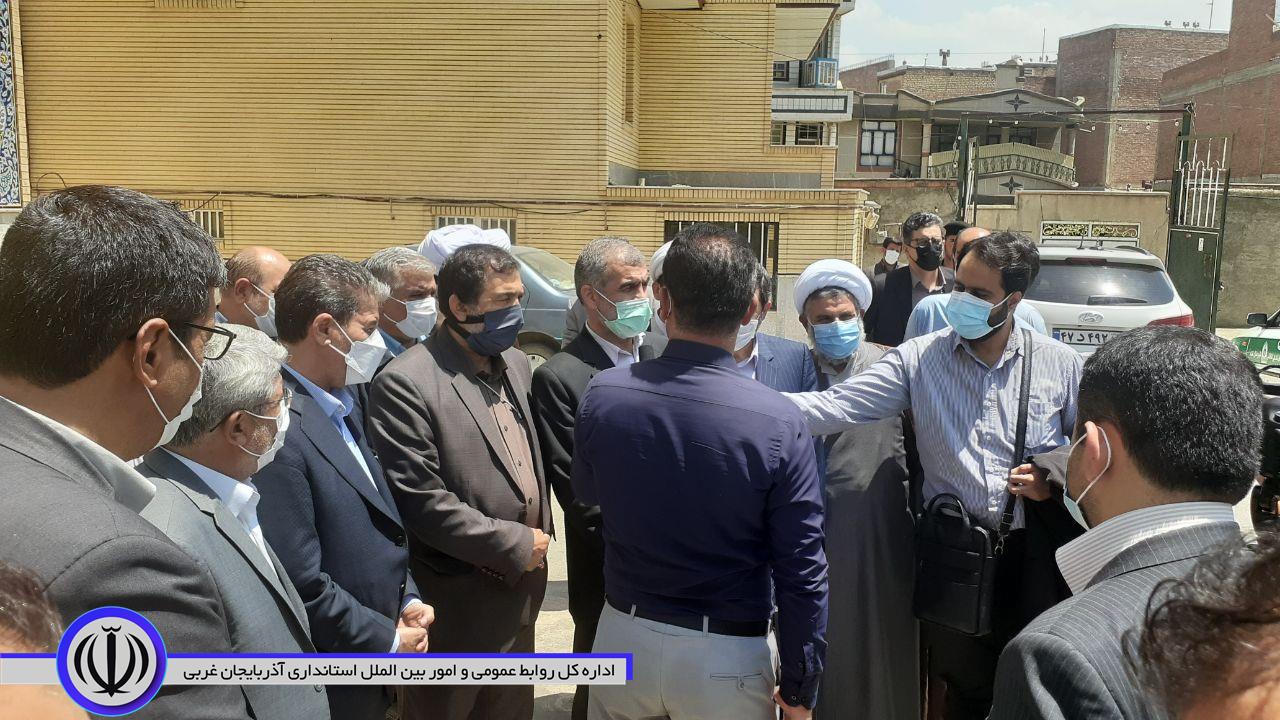 بازدید نایب رییس مجلس شورای اسلامی و استاندار آذربایجان غربی از روند اجرایی طرح توسعه بیمارستان امام(ره)