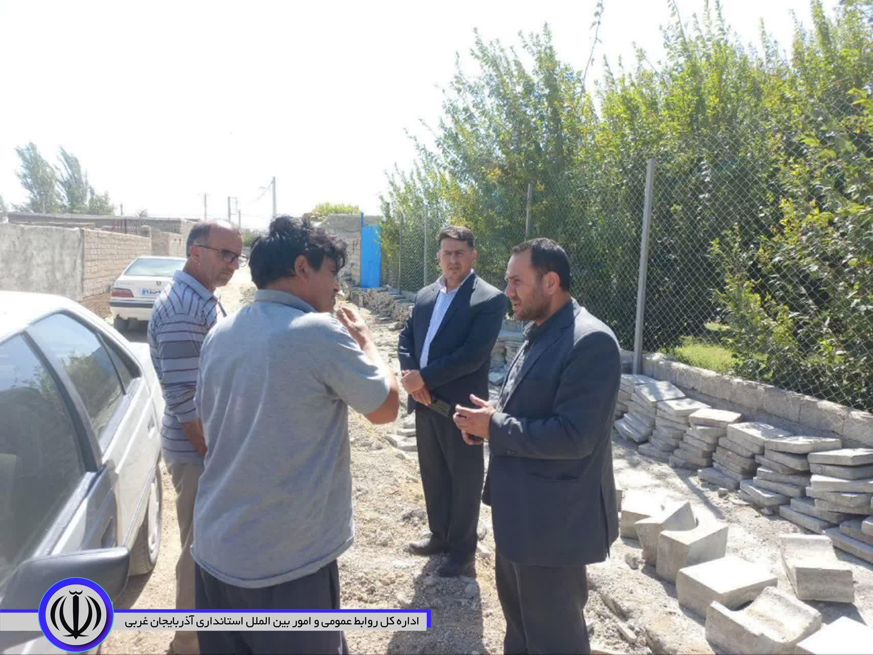 بازدید معاون فرماندار و بخشدار مرکزی از پروژههای عمرانی روستاهای بخش مرکزی نقده