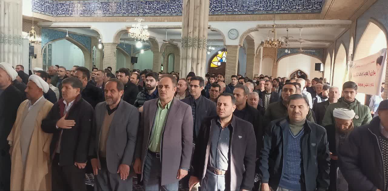 برگزاری مراسم گرامیداشت 9 دی در شهرستان نقده + تصاویر