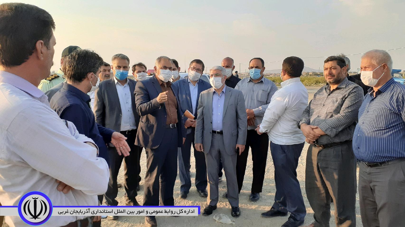 بازدید منوچهر شاکر فرماندار شهرستان از محل بازار دواب محمدیار