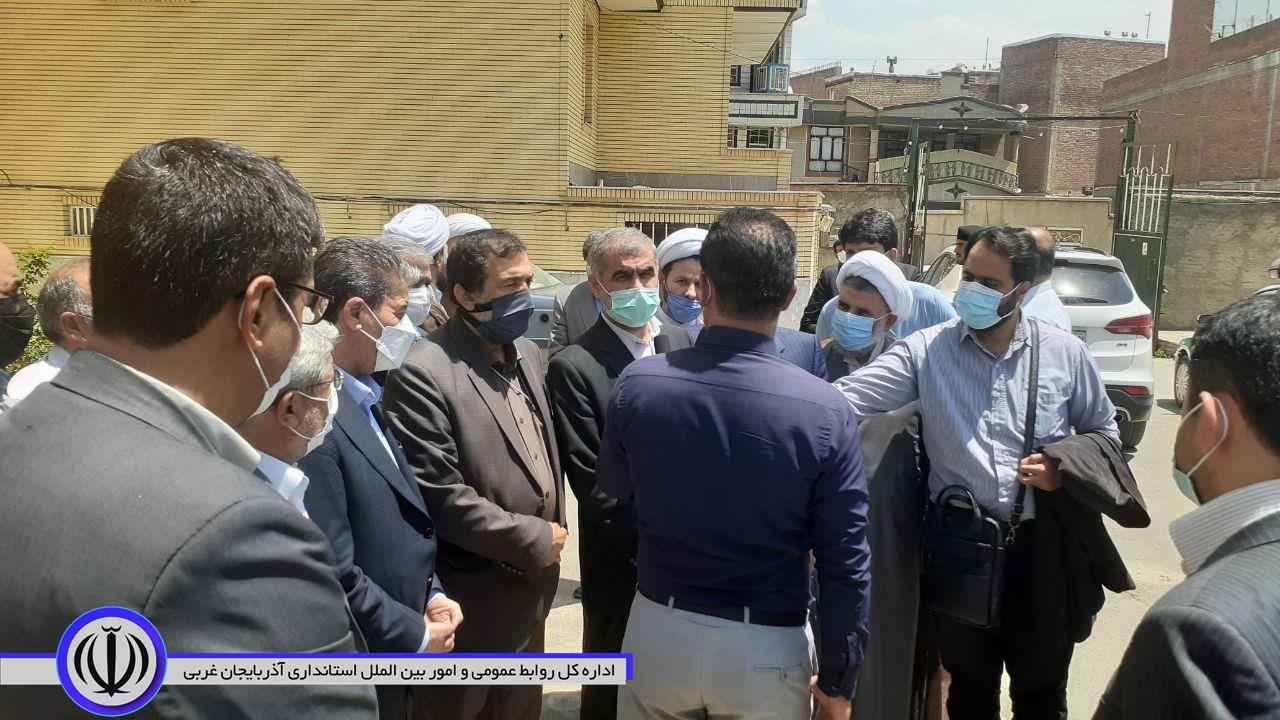 بازدید نایب رییس مجلس شورای اسلامی و استاندار آذربایجان غربی از روند اجرایی طرح توسعه بیمارستان امام(ره)