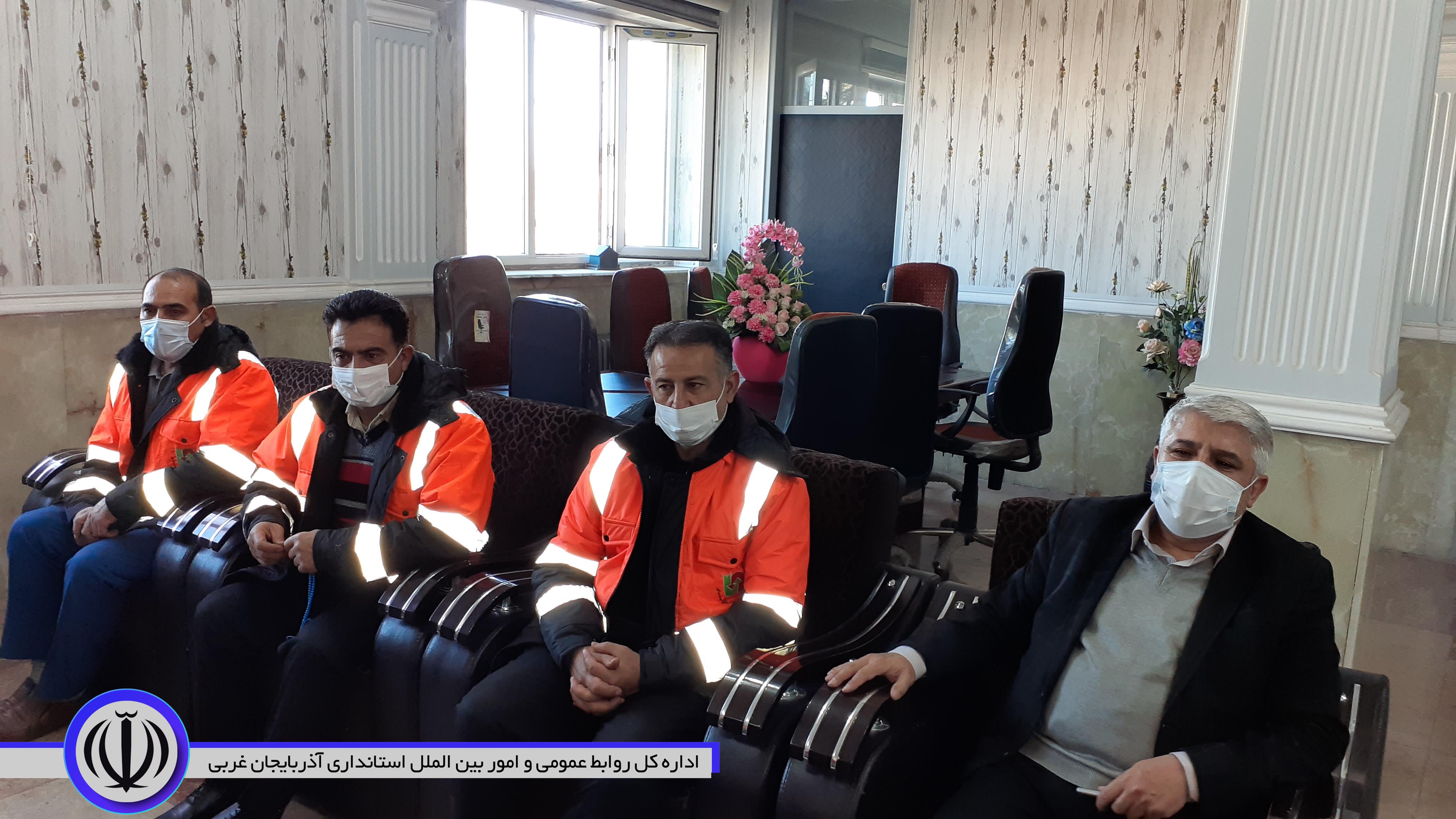 ️دیدار منوچهر شاکر فرماندار شهرستان با رئیس و کارکنان اداره راهداری و حمل و نقل جاده ای