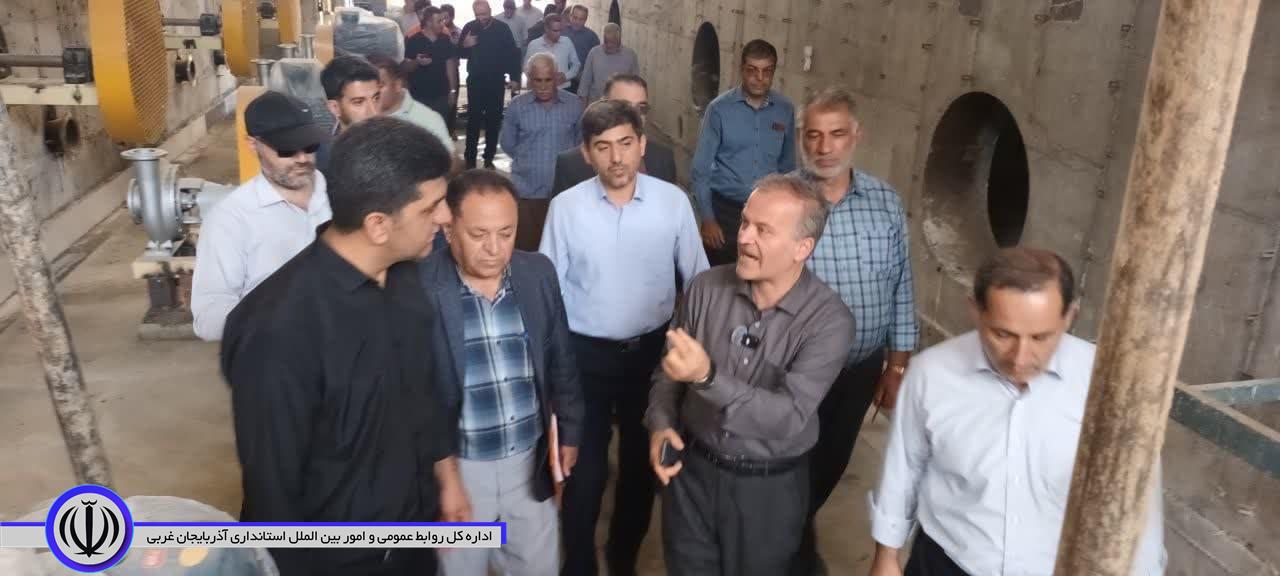 بازدید میدانی سرپرست فرمانداری نقده از شهرک صنعتی شهید بروجردی خلیفه لو