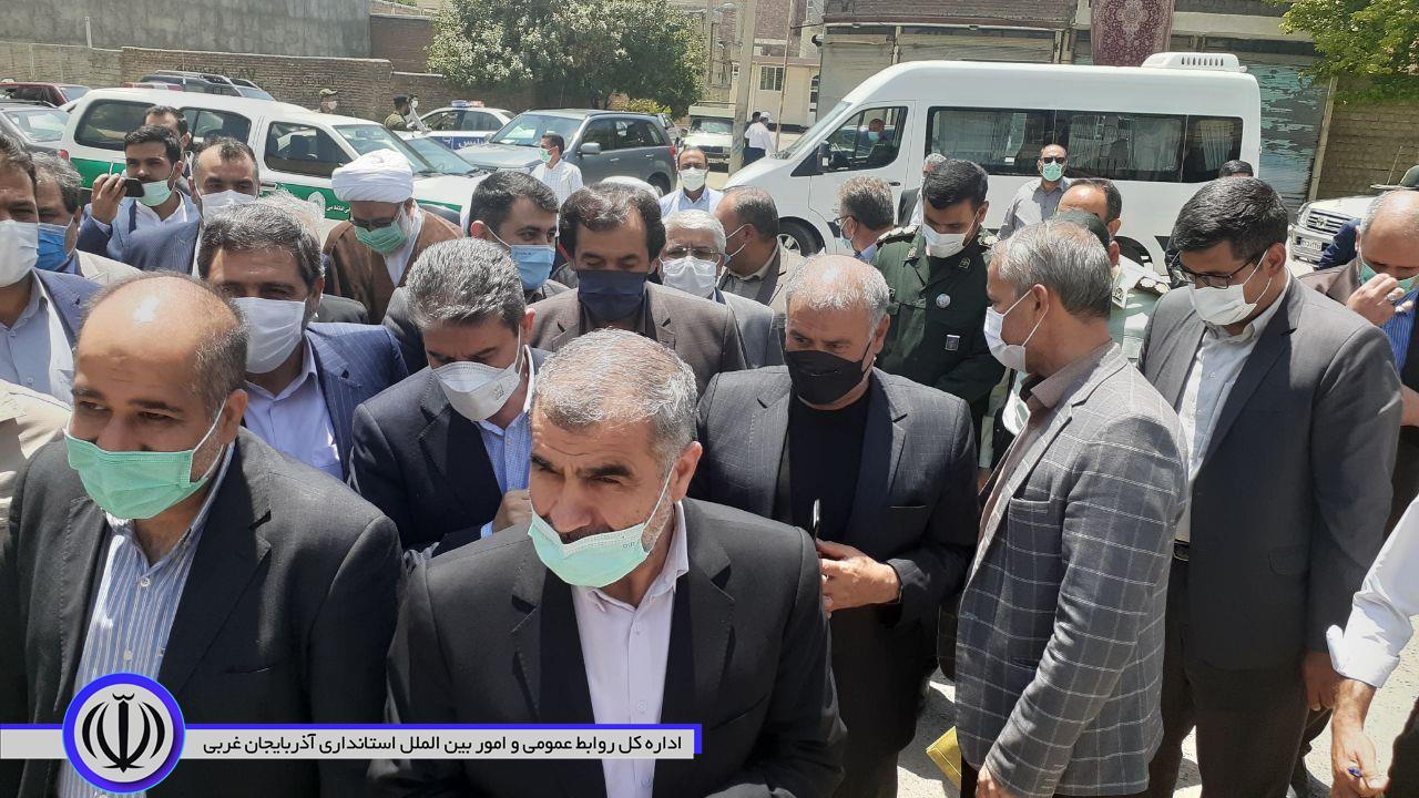 بازدید نایب رییس مجلس شورای اسلامی و استاندار آذربایجان غربی از روند اجرایی طرح توسعه بیمارستان امام(ره)