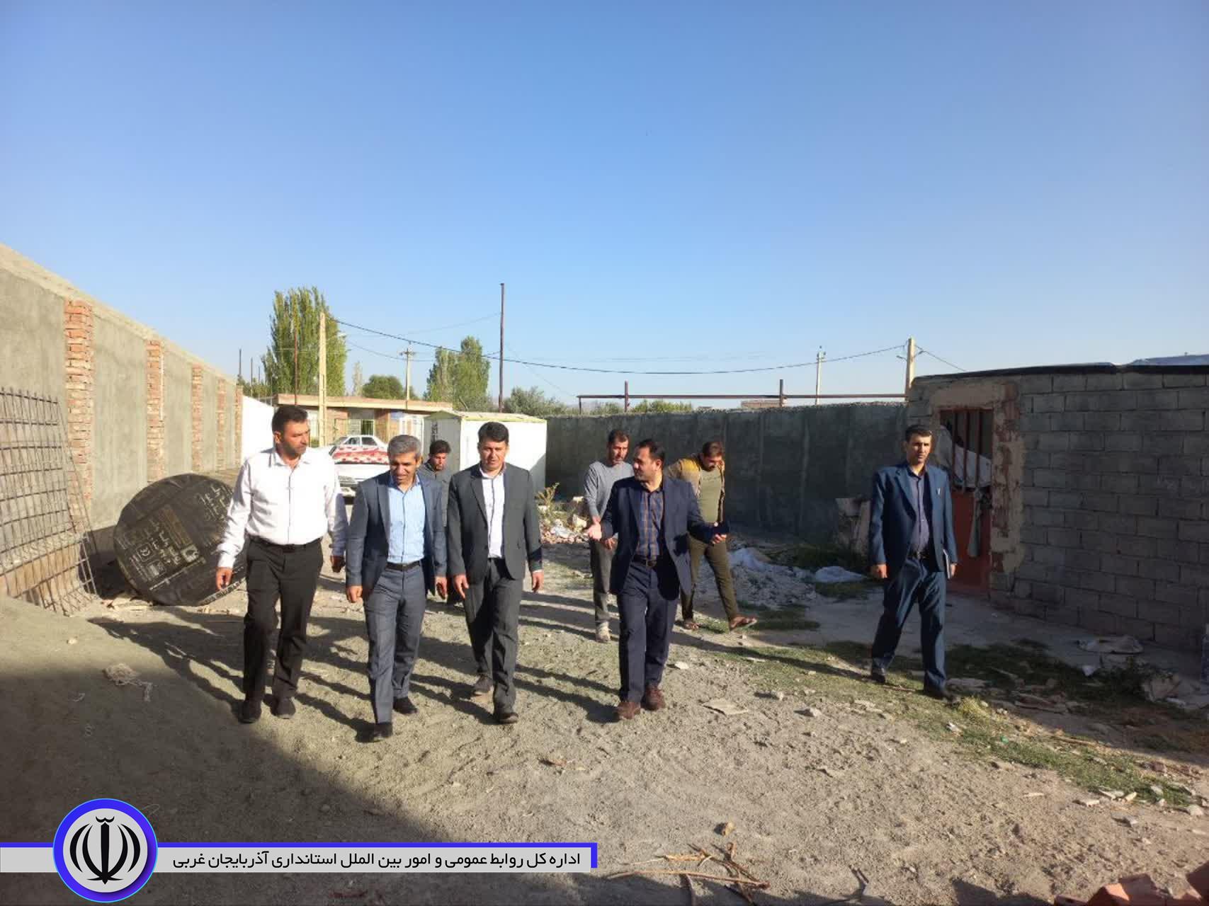 بازدید معاون فرماندار نقده از پروژه احداث مرکز جامع سلامت روستای چیانه