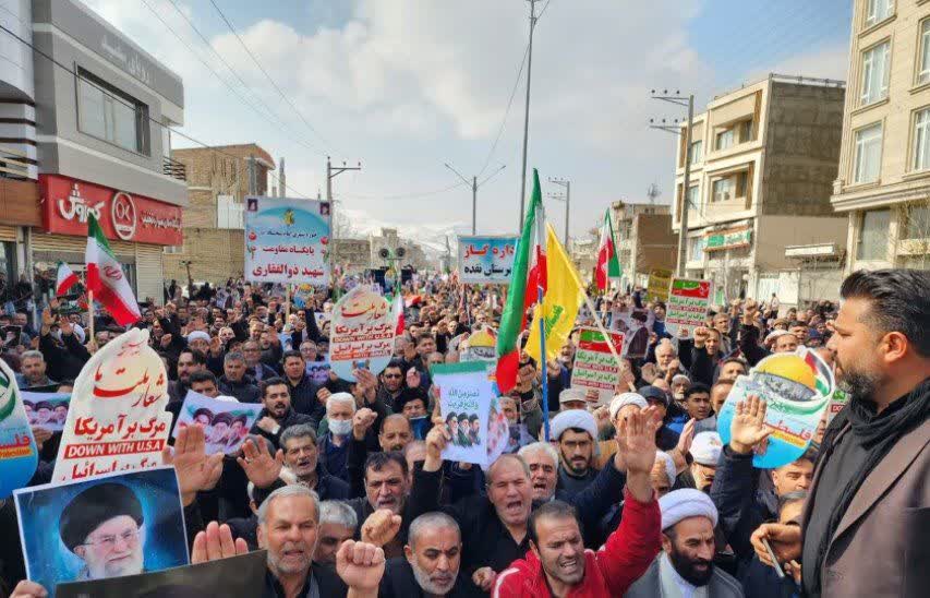 راهپیمایی روز جهانی قدس با حضور بی نظیر مردم شهرستان نقده برگزار شد + تصاویر