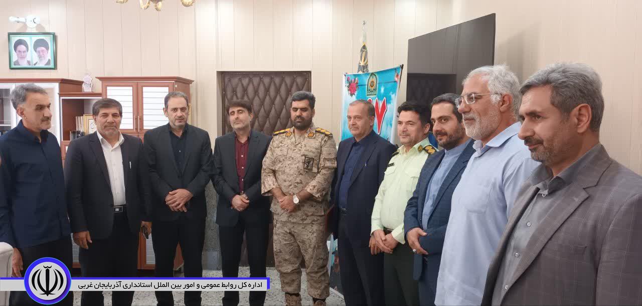 دیدار سرپرست فرمانداری شهرستان نقده با فرمانده انتظامی نقده