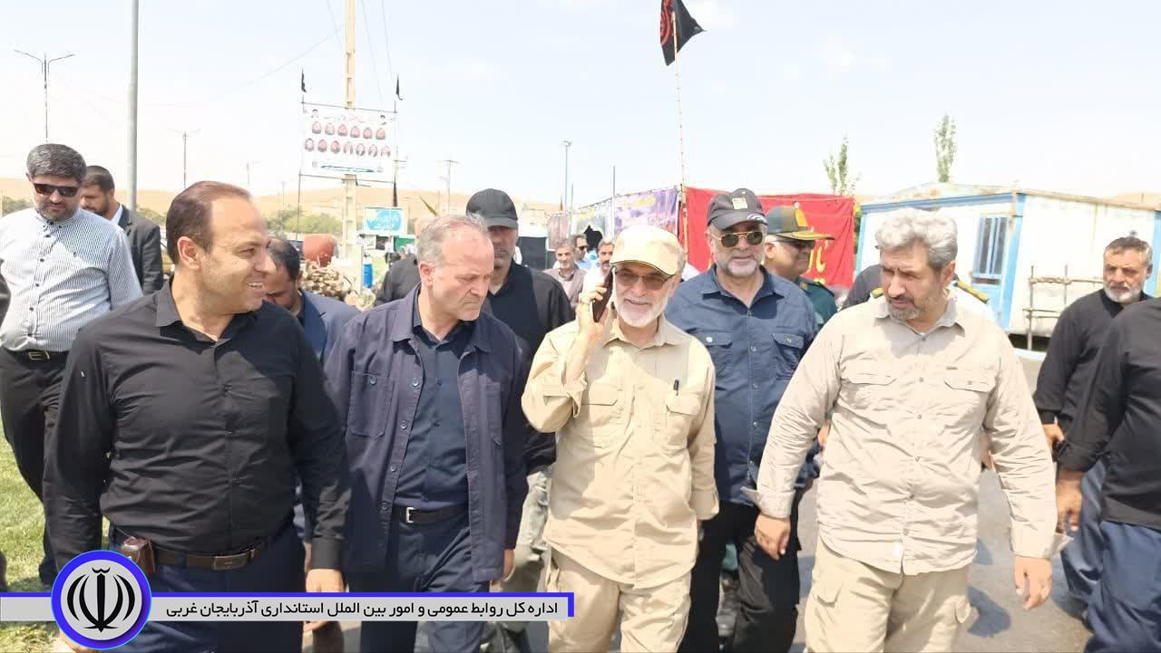 بازدید سردار پورجمشیدیان معاون وزیر کشور و رییس ستاد اربعین کشور، از پروژه های اربعین شهرستان نقده