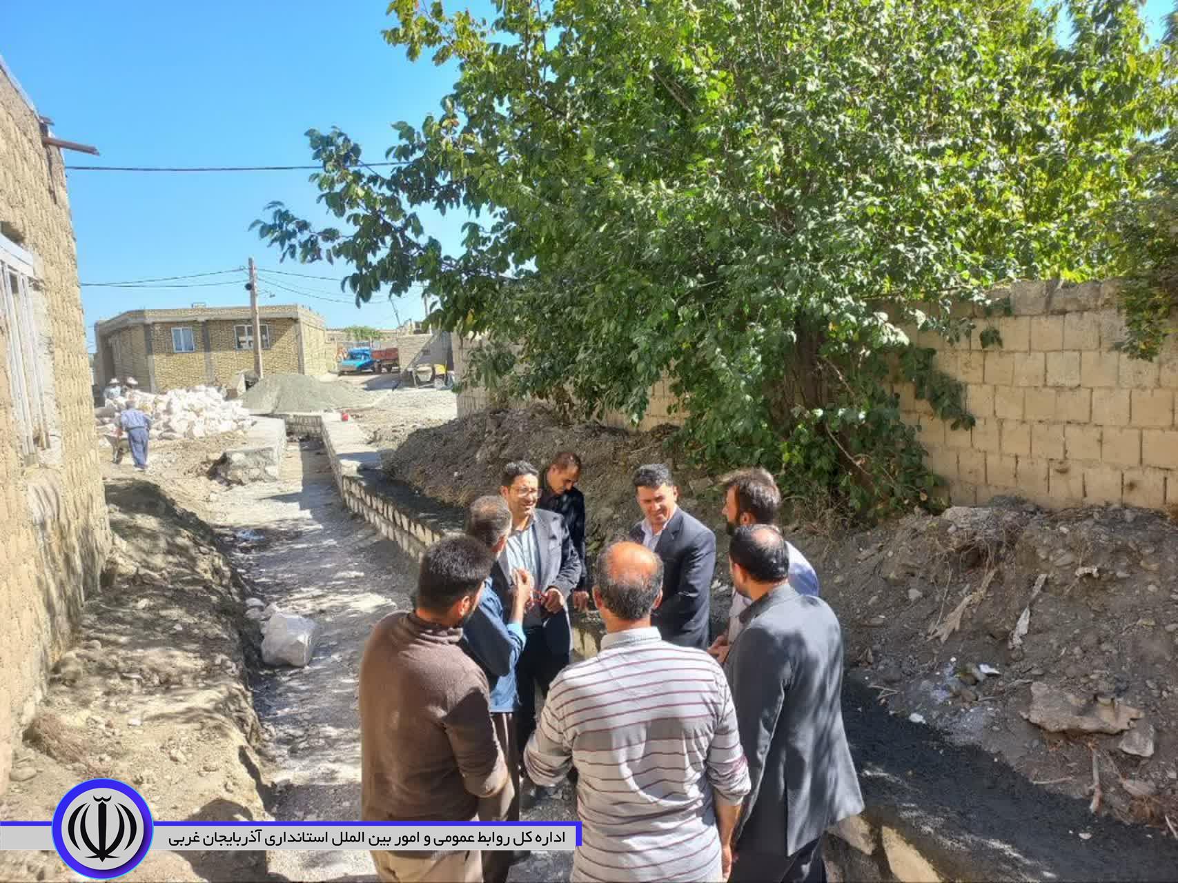 بازدید معاون فرماندار و بخشدار مرکزی از پروژههای عمرانی روستاهای بخش مرکزی نقده