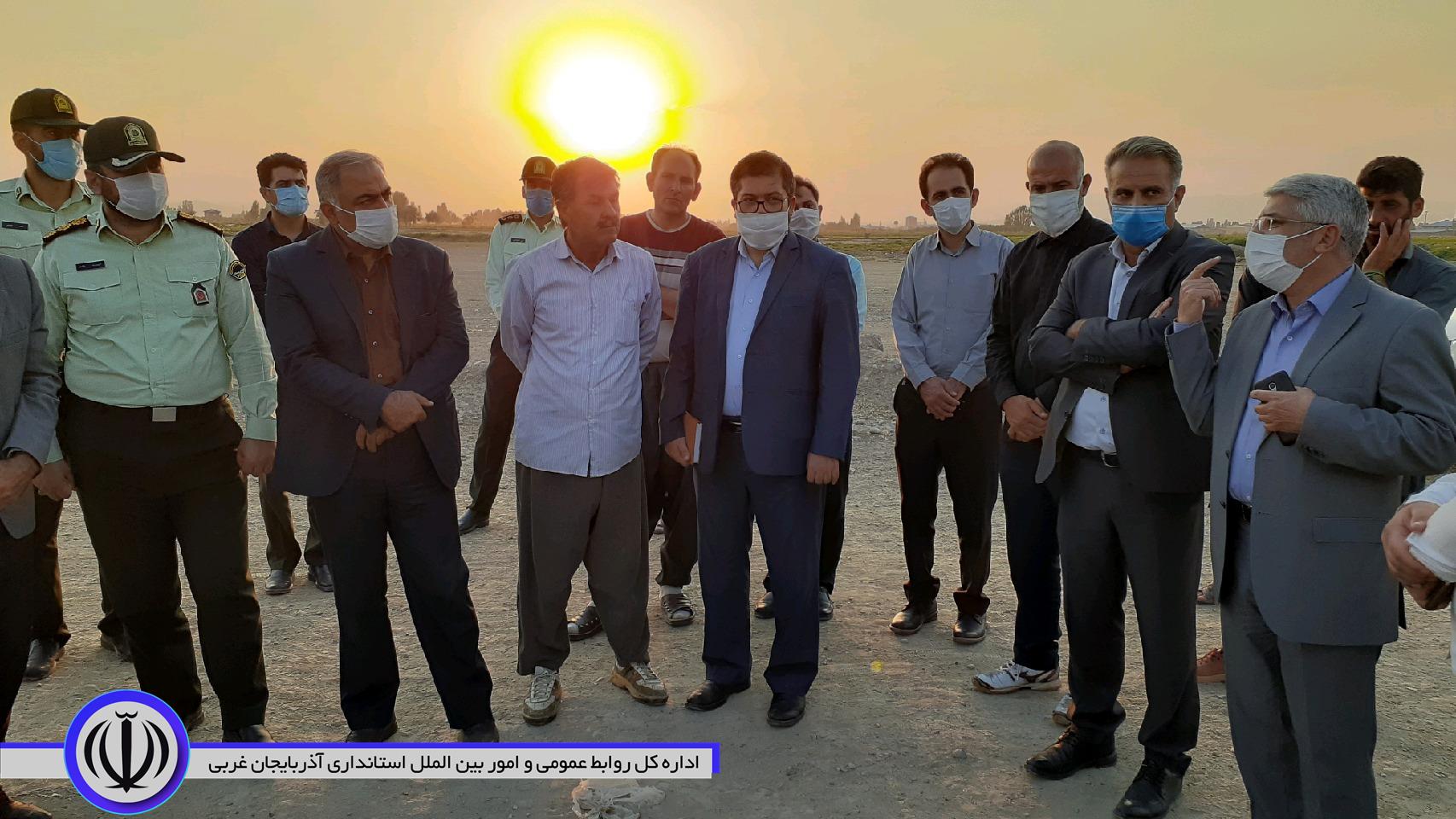 بازدید منوچهر شاکر فرماندار شهرستان از محل بازار دواب محمدیار