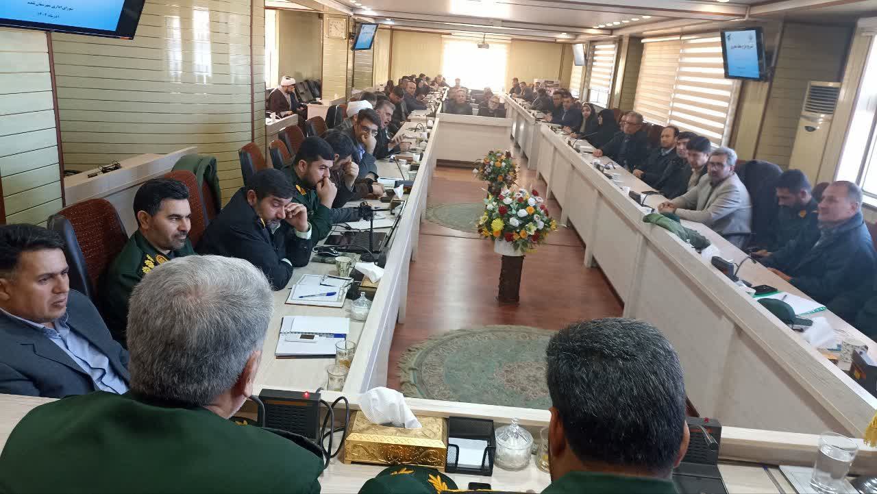 چهارمین جلسه شورای اداری شهرستان نقده در سال جاری با محوریت نظارت بر بازار، انتخابات و طرح محله‌محور برگزار شد