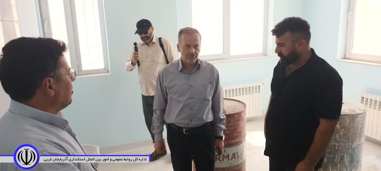بازدید جعفری سرپرست فرمانداری شهرستان نقده از مرکز بهداشت در حال احداث روستای سارال