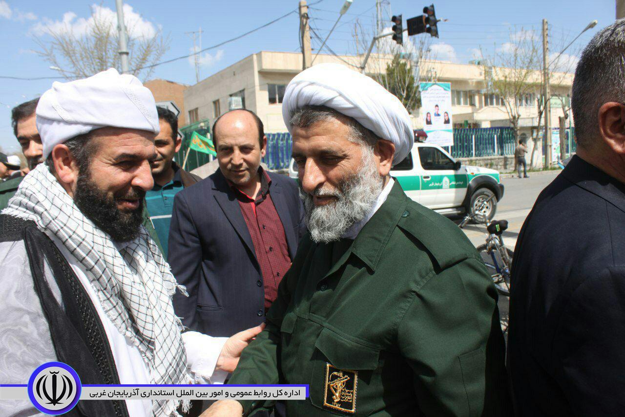 خروش مردم ولایی شهرستان نقده در حمایت از سپاه پاسداران انقلاب اسلامی