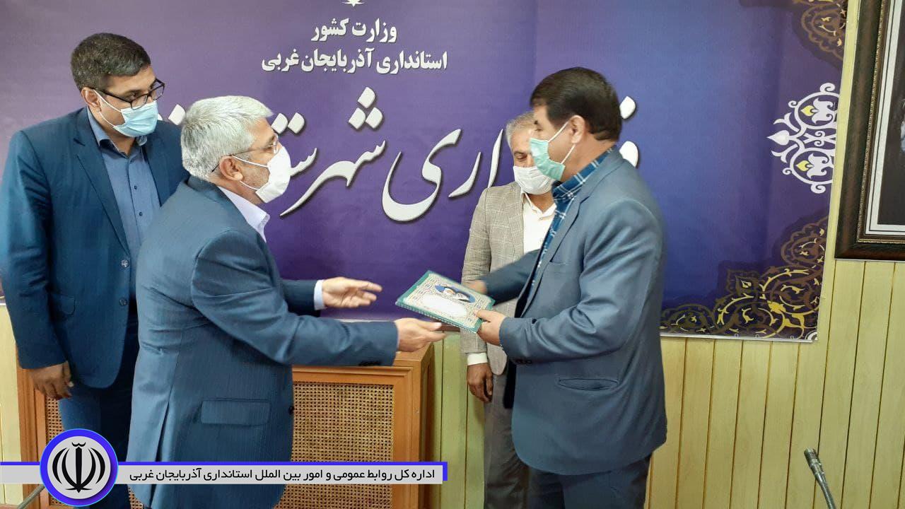 خلیل حبیبی بخشدار مرکزی نقده تودیع شد