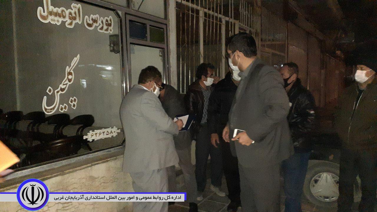 بازدید فرماندار شهرستان نقده از نحوه رعایت پروتکلهای بهداشتی در اصناف مختلف