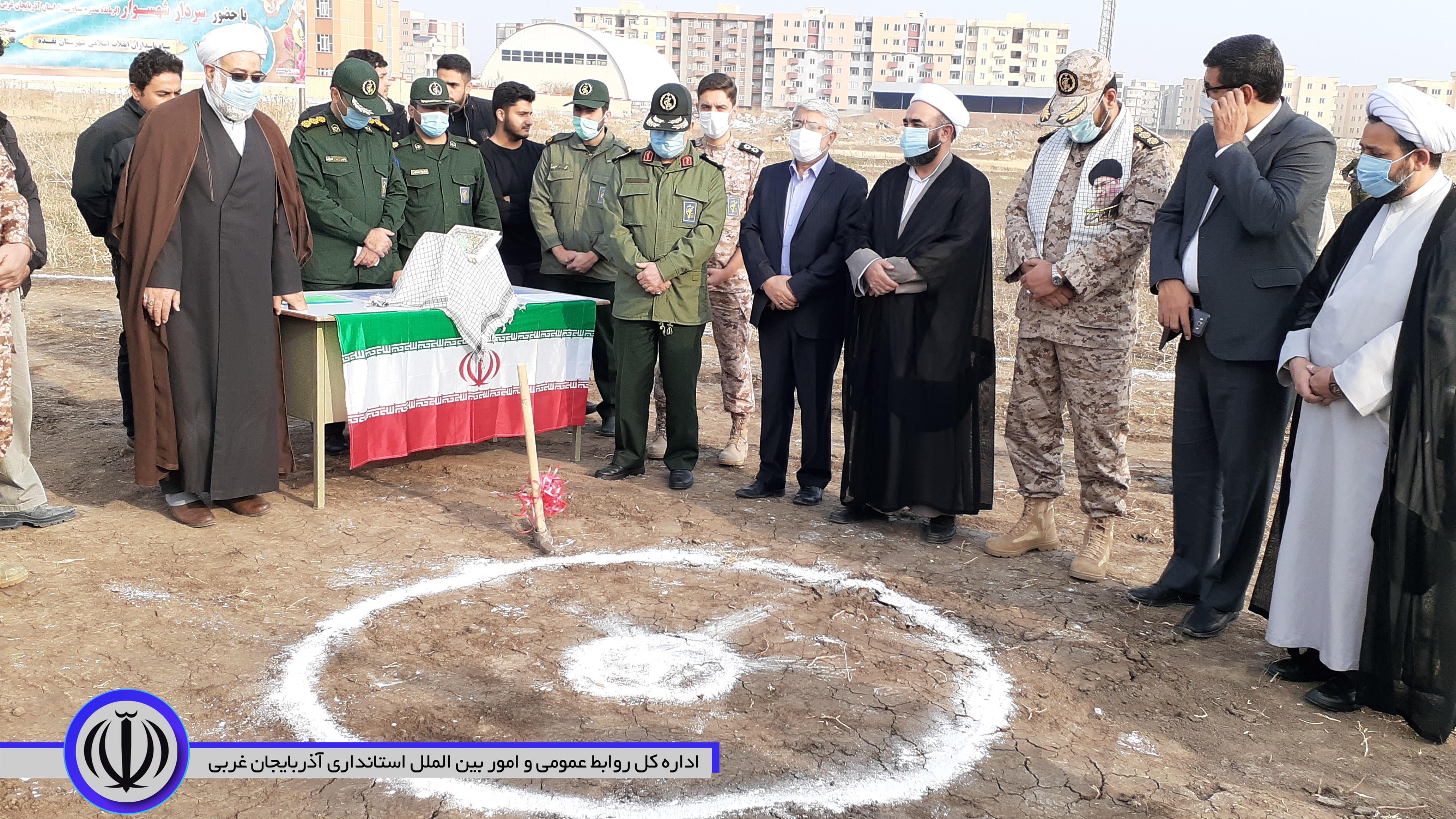 کلنگ زنی احداث ساختمان حوزه شهری امام سجاد(ع) با حضور منوچهر شاکر فرماندار شهرستان