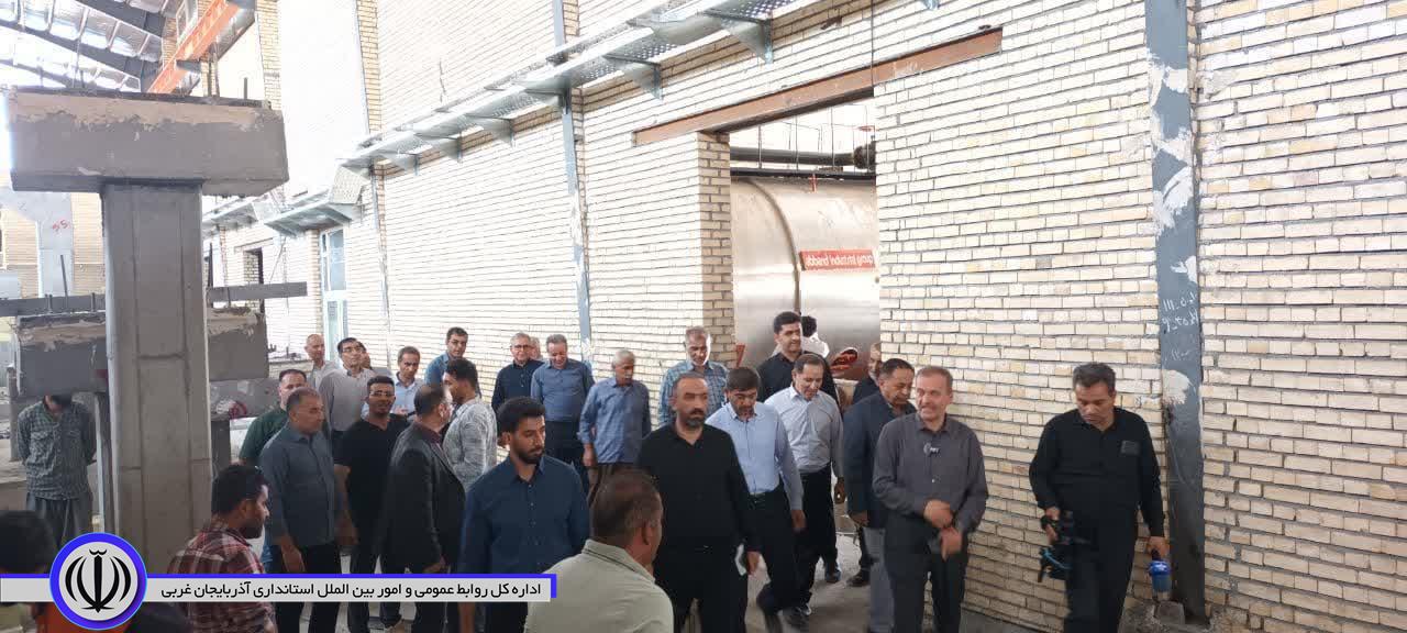 بازدید میدانی سرپرست فرمانداری نقده از شهرک صنعتی شهید بروجردی خلیفه لو
