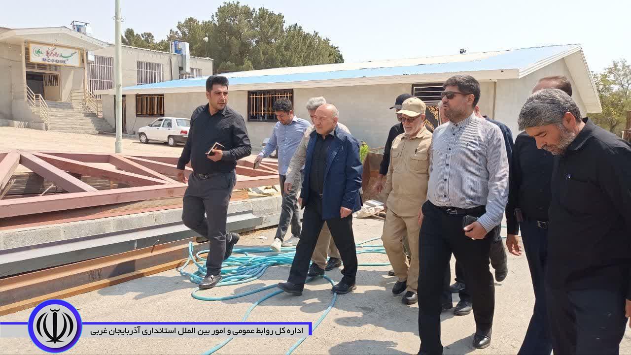 بازدید سردار پورجمشیدیان معاون وزیر کشور و رییس ستاد اربعین کشور، از پروژه های اربعین شهرستان نقده
