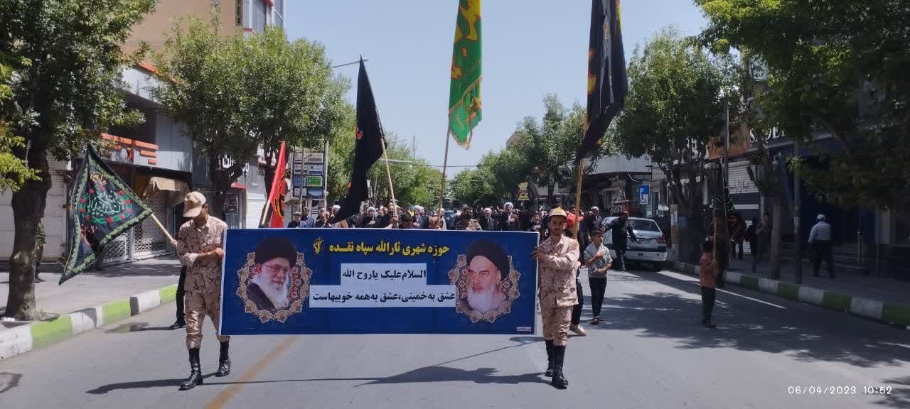 گزارش تصویری: عزاداری مردم شهرستان نقده در سالروز رحلت جانسوز معمار کبیر انقلاب اسلامی