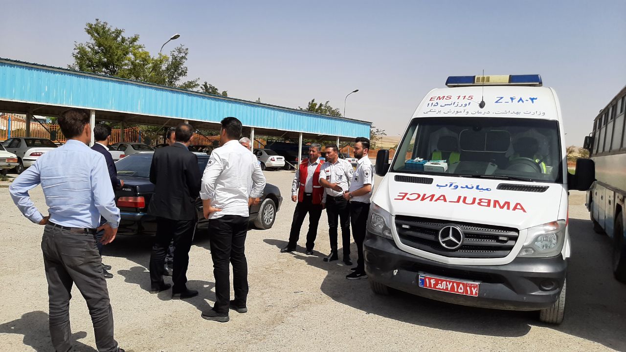 بازدید از اکیپ های امداد نجات ستاد اربعین مستقر در جاده های منتهی به مرز تمرچین