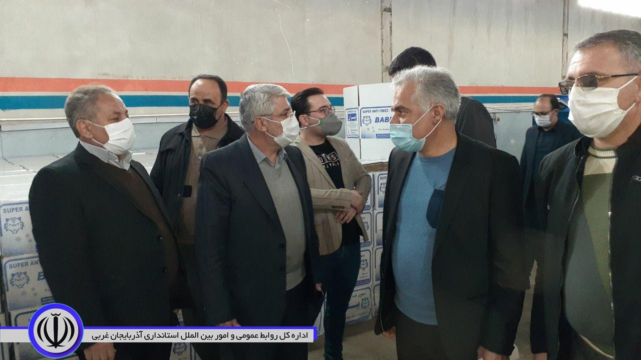 افتتاح کارگاه تولیدی ضدیخ با حضور منوچهر شاکر فرماندار شهرستان