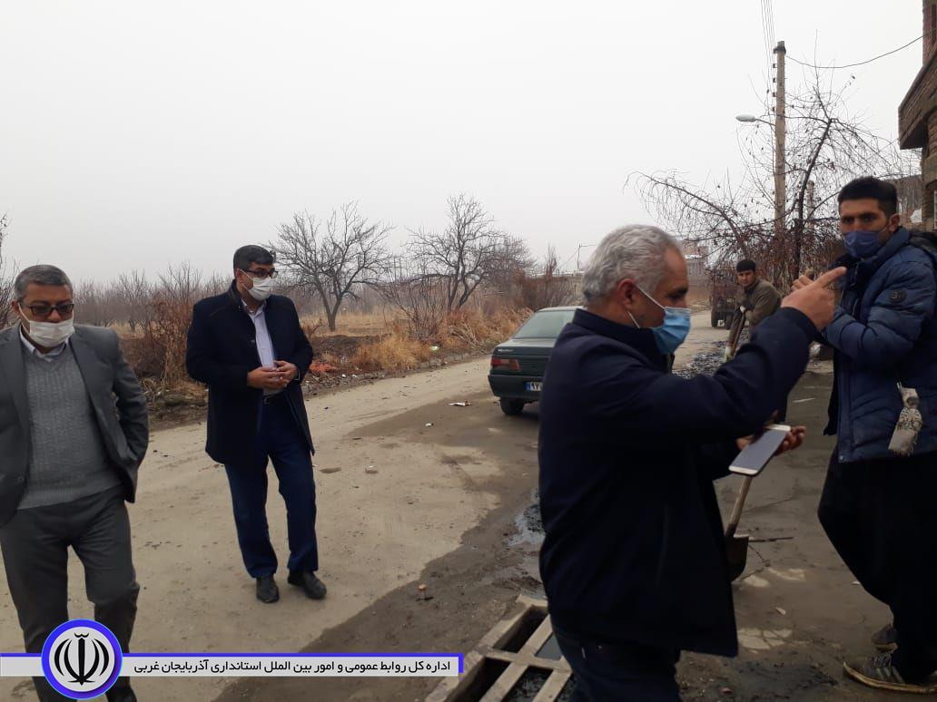 بازدید معاون سیاسی، امنیتی و اجتماعی و سرپرست بخشداری مرکزی از روستاهای چیانه و کاروانسرا