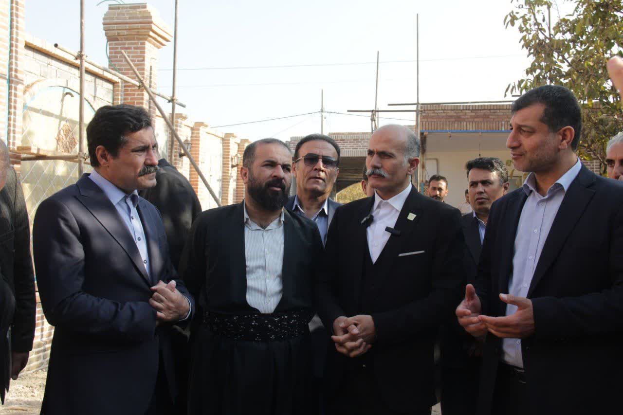بازدید از واحد اقامتگاه بومگردی در حال ساخت در روستای حسنلو
