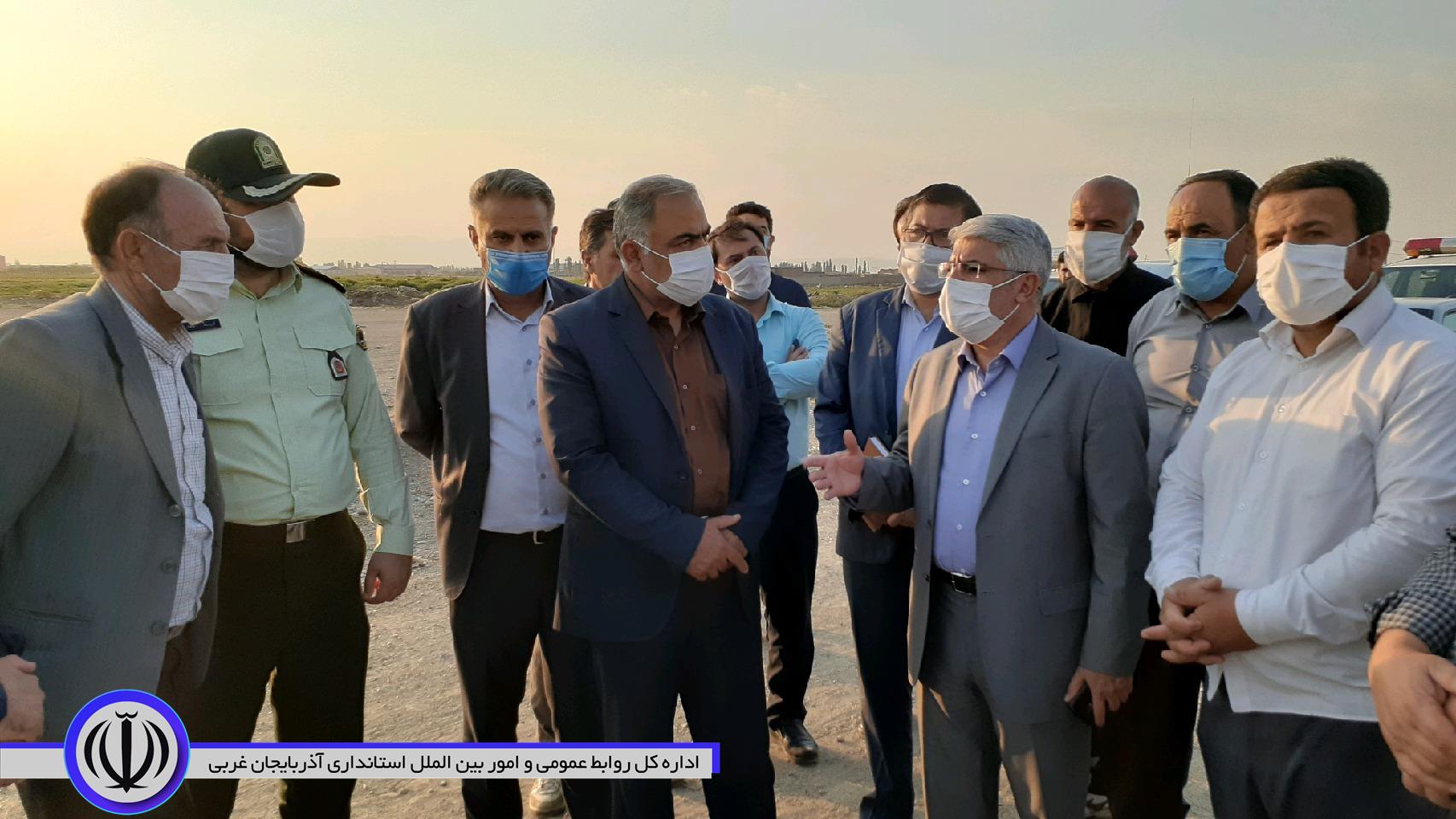 بازدید منوچهر شاکر فرماندار شهرستان از محل بازار دواب محمدیار