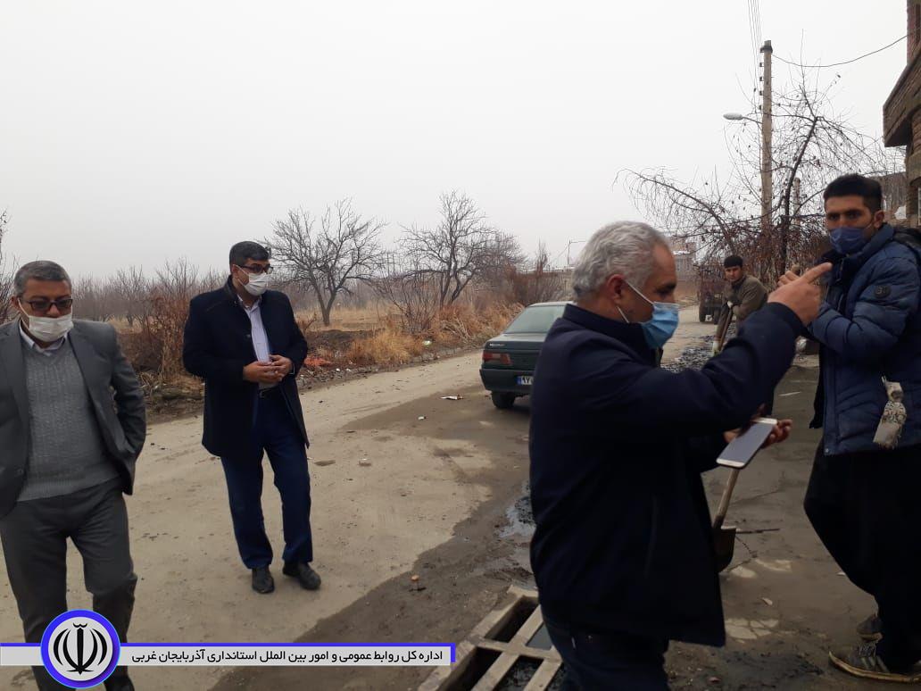 بازدید معاون سیاسی، امنیتی و اجتماعی و سرپرست بخشداری مرکزی از روستاهای چیانه و کاروانسرا