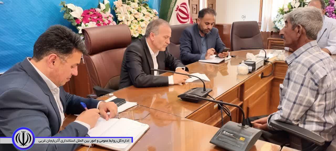 ملاقات عمومی و دیدار چهره به چهره امیرعباس جعفری سرپرست فرمانداری شهرستان نقده