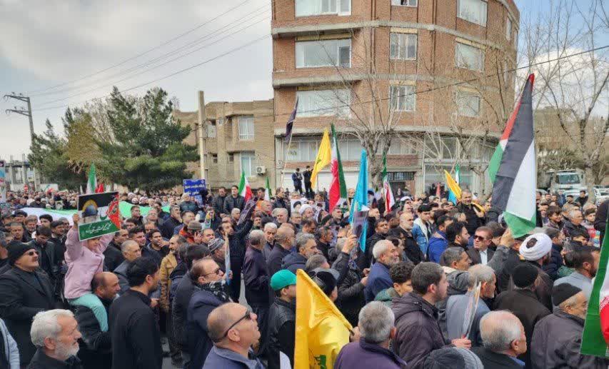 راهپیمایی روز جهانی قدس با حضور بی نظیر مردم شهرستان نقده برگزار شد + تصاویر