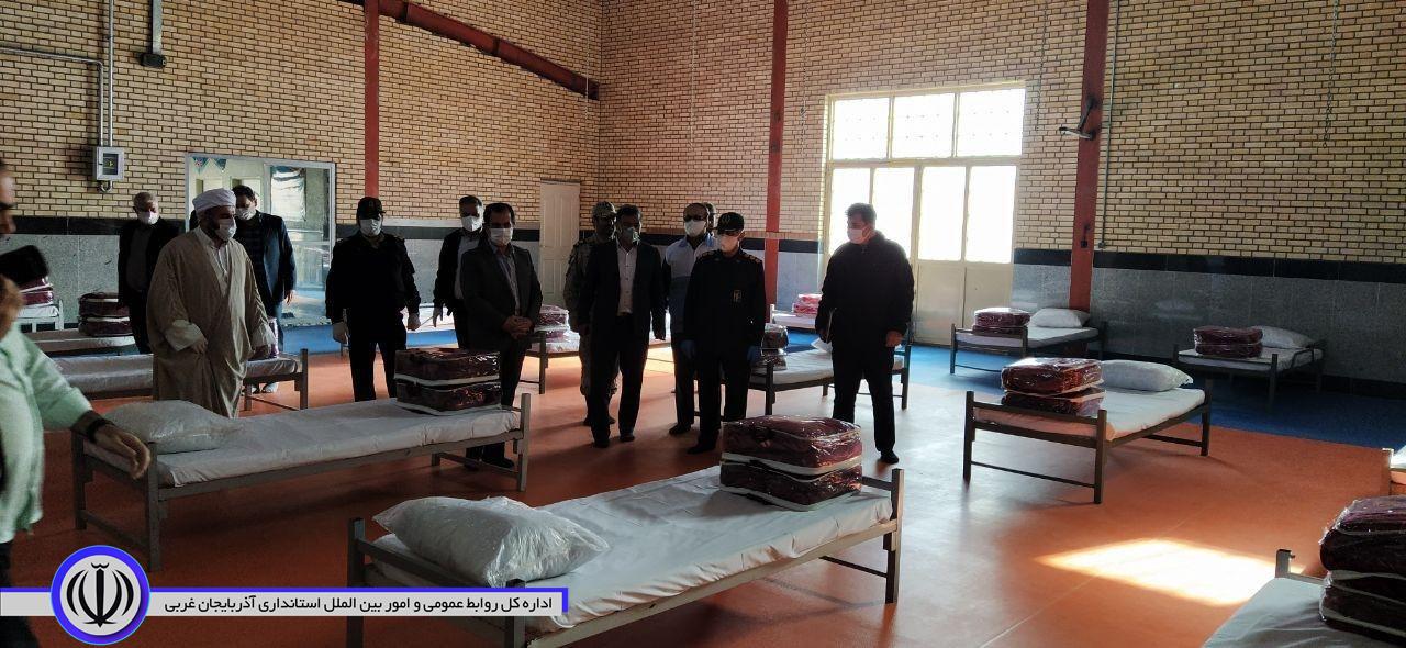 بازدید فرامرزی فرماندار شهرستان نقده از بیمارستان صحرایی(موقت)