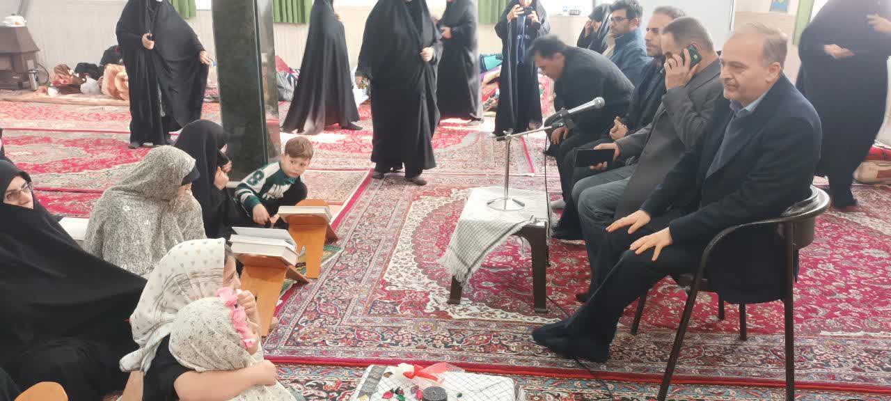 حضور فرماندار نقده در مراسم معنوی اعتکاف دانش‌آموزان