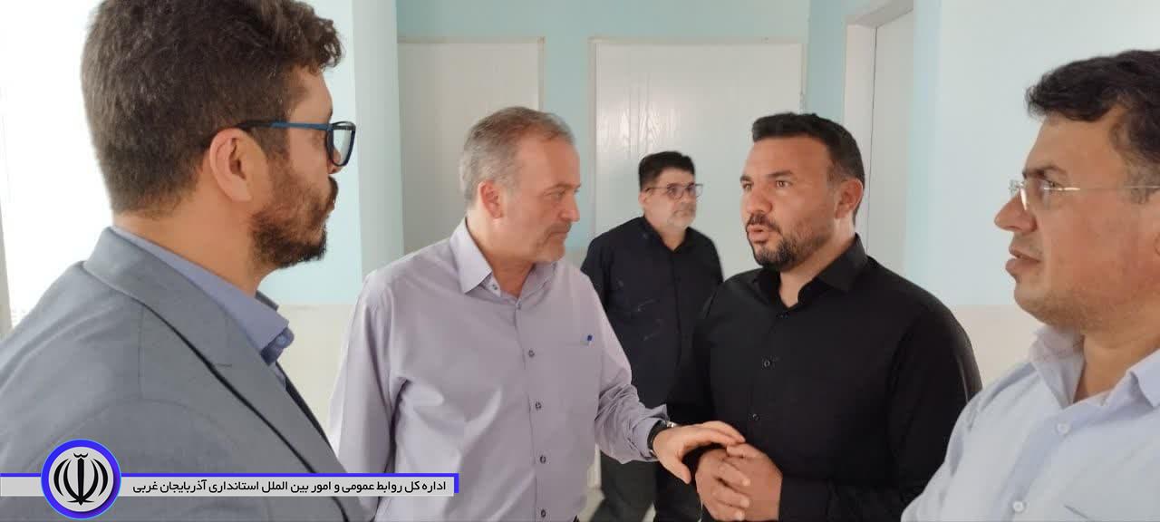 بازدید جعفری سرپرست فرمانداری شهرستان نقده از مرکز بهداشت در حال احداث روستای سارال