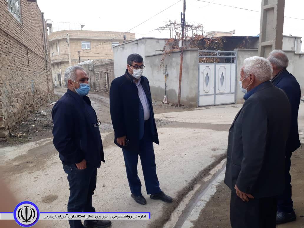بازدید معاون سیاسی، امنیتی و اجتماعی و سرپرست بخشداری مرکزی از روستاهای چیانه و کاروانسرا